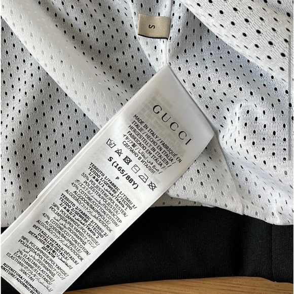 Gucci black white track gg jacket - size small - Picture 12 of 16